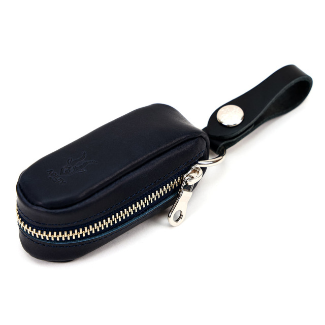 パンセ』(全4色)TATSUNOオイルワックス/楕円形のレザーキーケース