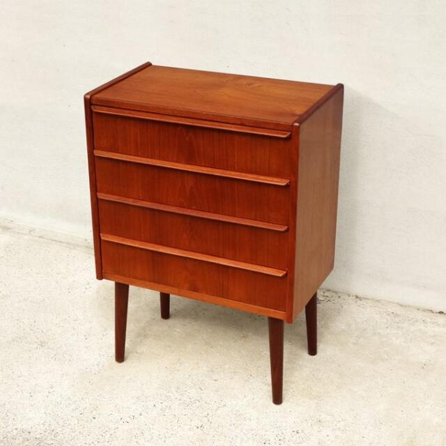 ヴィンテージ4段チェスト｜北欧家具通販・アンバーデザイン