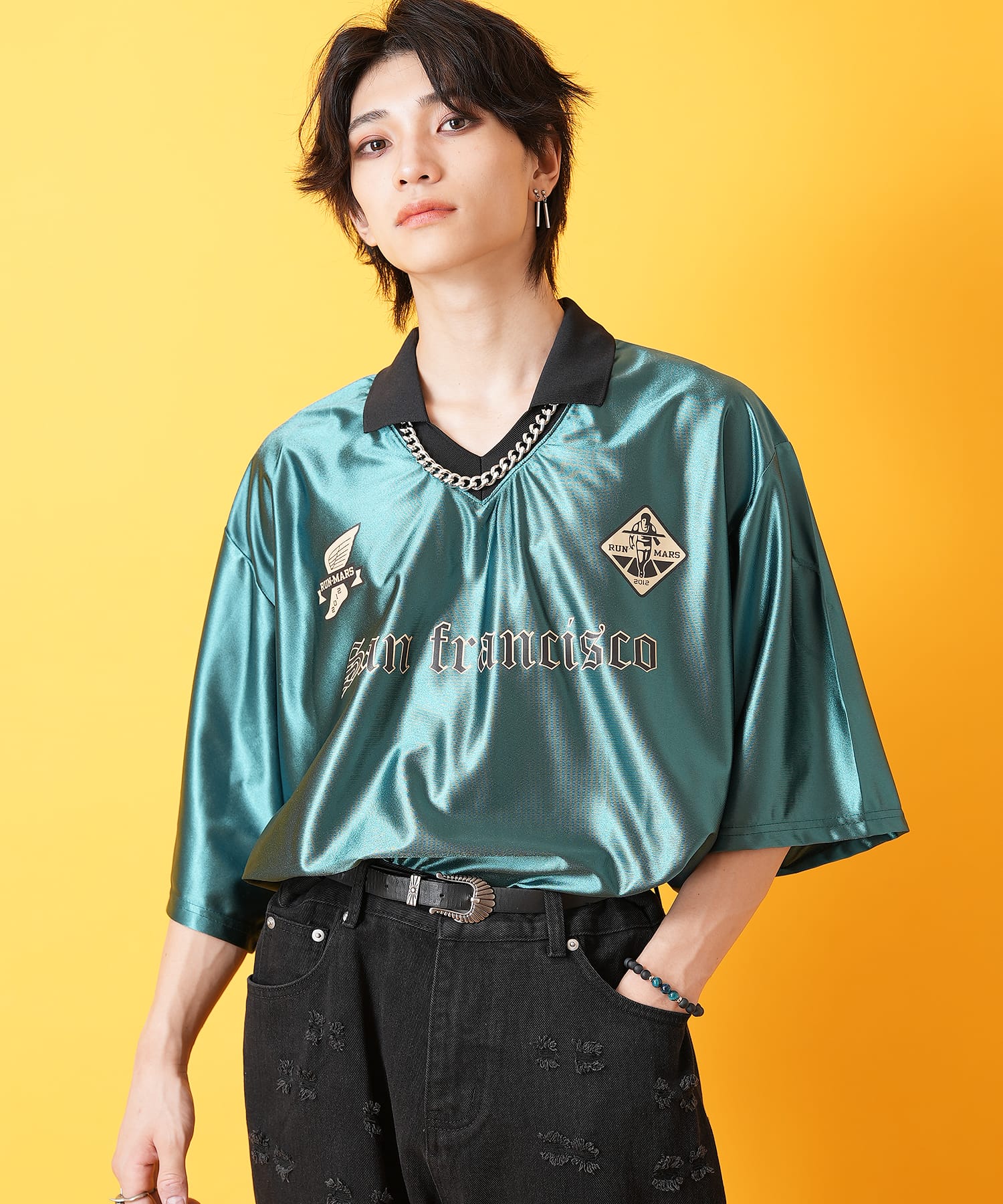 ナンバリングサッカーゲームシャツ / メンズ レディース オーバー