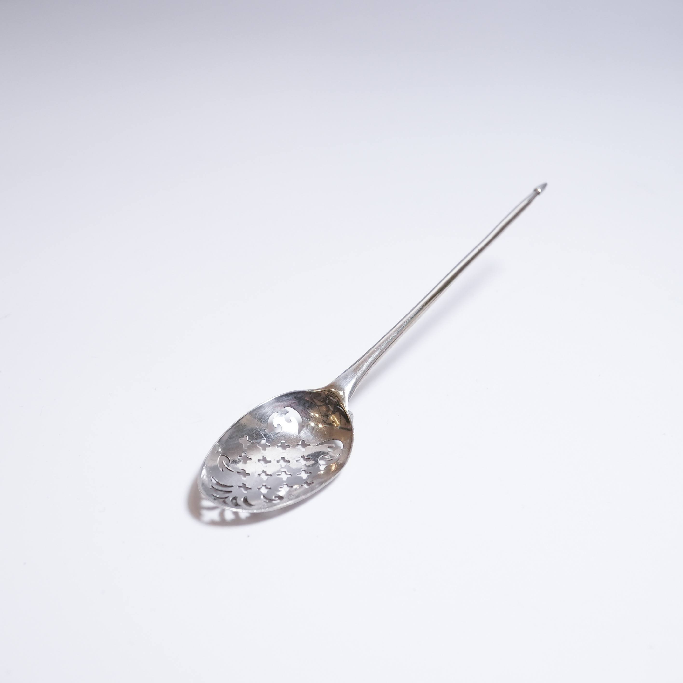 イギリス 1750年 シルバー 純銀製モートスプーン