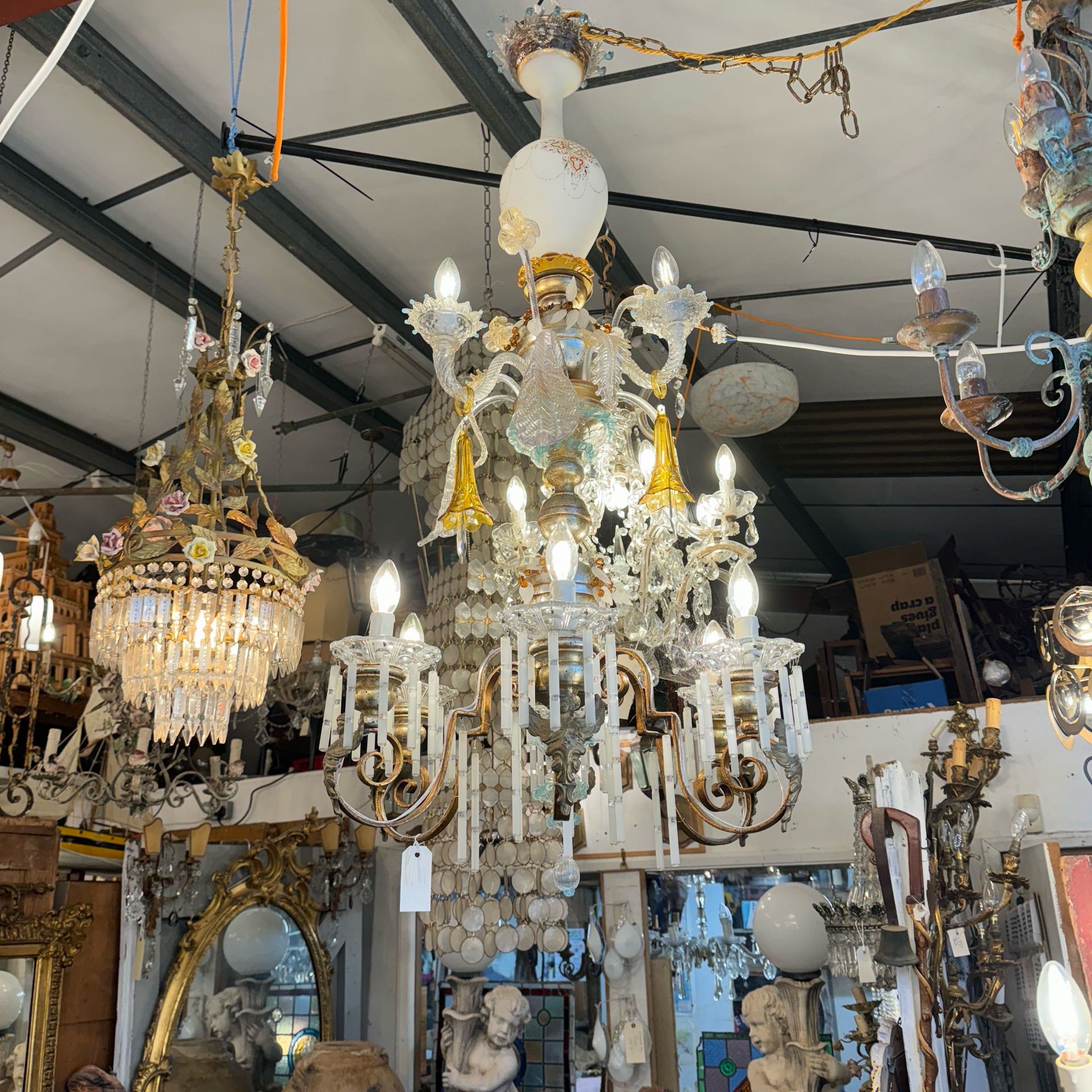 極希少】 VeArt社製 イタリア ヴィンテージ シャンデリア 極希少