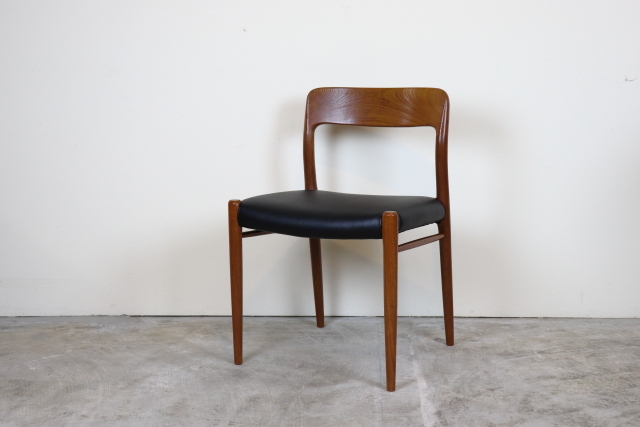 J.L.モラー（J.L.Moller） No.75 北欧 ダイニングチェア 座面張り替済