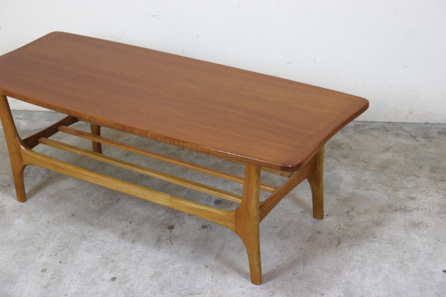 ラック付コーヒーテーブル イギリス ヴィンテージ ち36-1