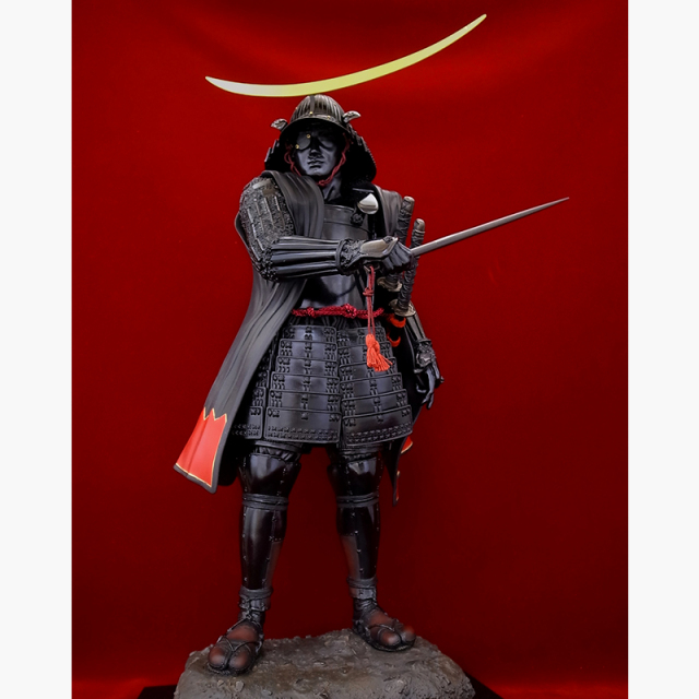 伊達政宗 黒漆五枚胴具足 着用・武将像 鎧 甲冑 精巧な鎧姿 五月人形