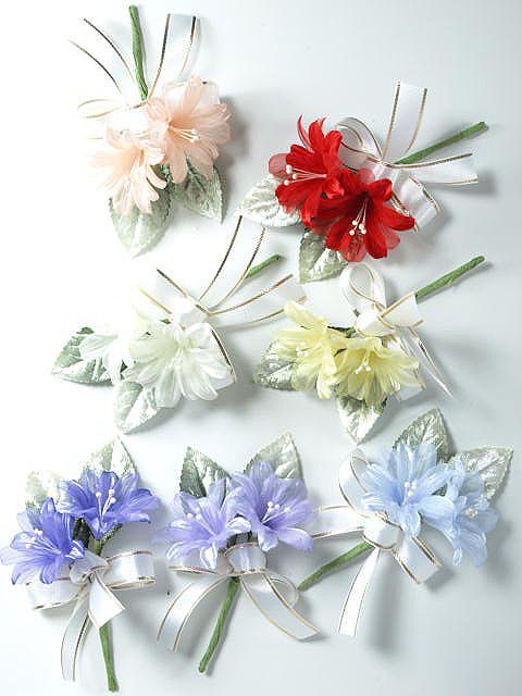 アートフラワーパーツ・染花 ・布花】シェリー／オレンジ 造花 アート