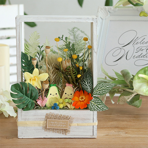 ドライフラワー ナチュラルフレーム トール | ベルビーフルール