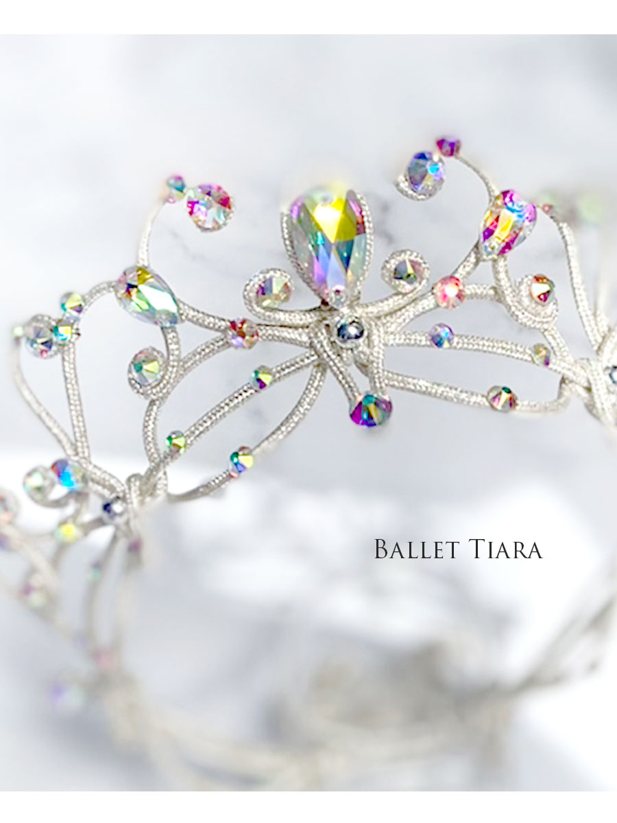 バレエ・舞台用アクセサリー＞コードチェーンクラシカルティアラ