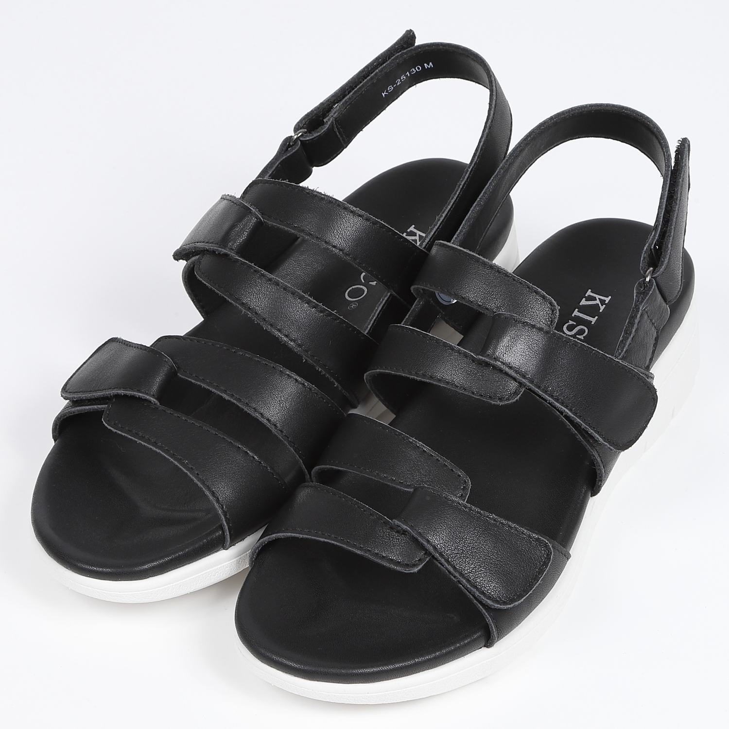 KISCO（キスコ）軽量ダブルベルトサンダル ブラック｜BARCLAY