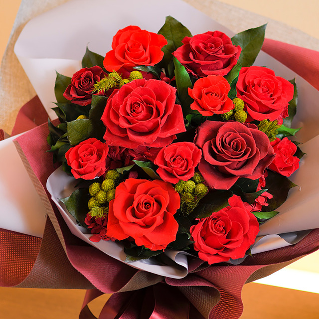 プリザーブドフラワー スタンド花束M