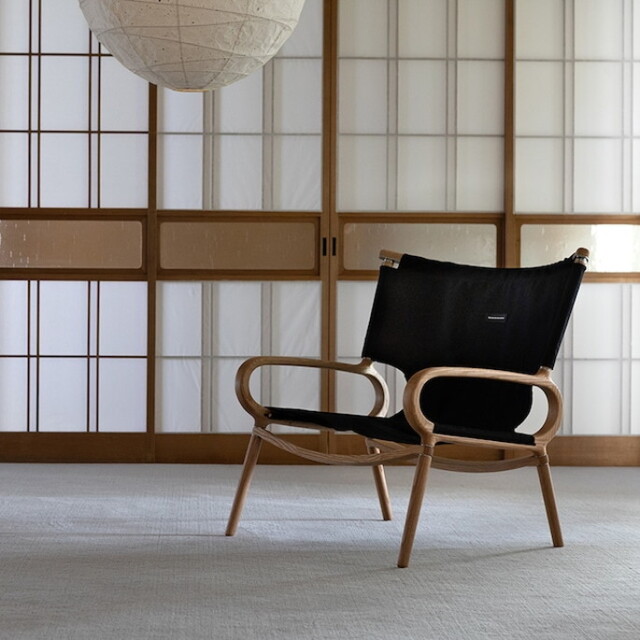 チェア IKIKI Grand Chair Oak Canvas Black/Olive IKIKIグランド
