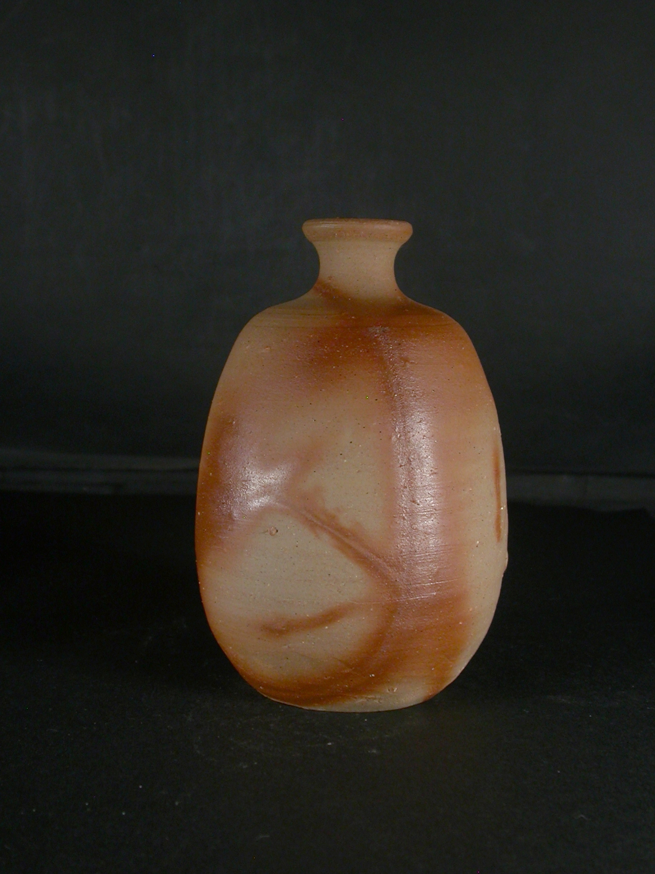 備前焼 備前焼人間国宝 伊勢崎 淳 共箱付緋襷徳利13 備前焼卸・小売