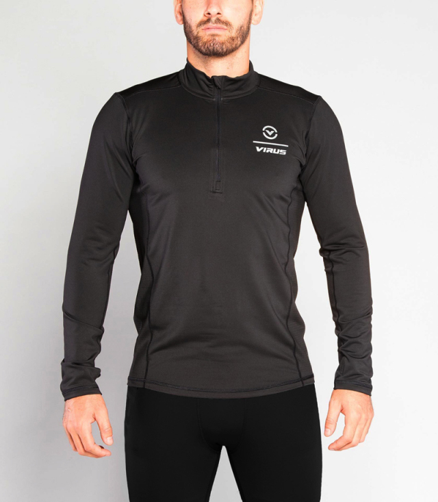 ファンクショナル ロングスリーブ ハーフジップ モックネック VIRUS