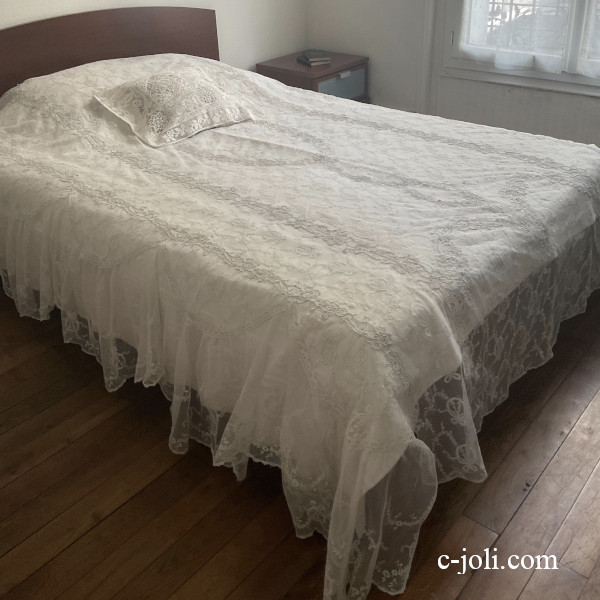 リネンシーツ・ベッドカバー アンティーク セジョリ