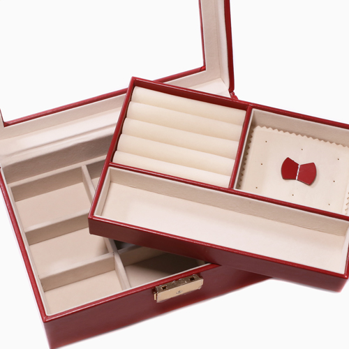 送料無料】ジュエリーボックス ジュエリーケース 窓付宝石箱 大容量 2