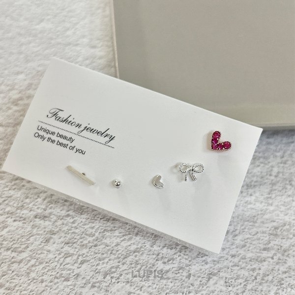 シンプルフェミニンピアスセット - ピアスを激安で通販販売 | プチプラ