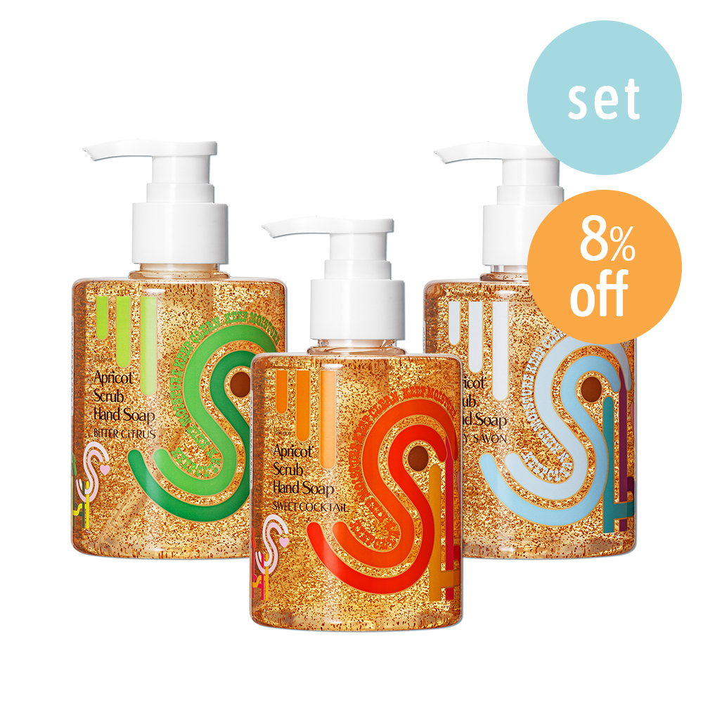 ジョイココアプリコットスクラブハンドソープ 300ml 選べる3本セット