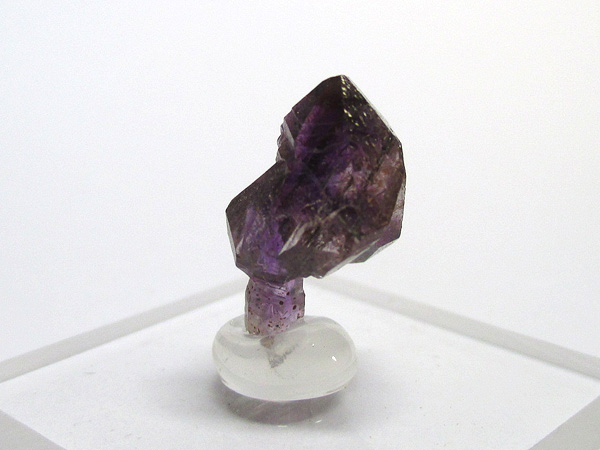 希少！アメジストエレスチャル セプタークォーツ 結晶 原石 インド産