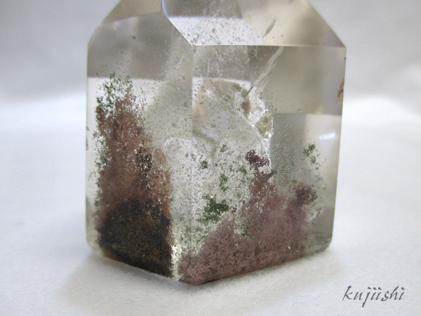 レインボーファントムガーデンクォーツ ポイント 天然石専門店【鬮石】