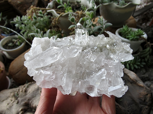 高品質 ブラジル トマスゴンサガ産 水晶 クラスター 原石 | 天然石専門