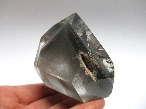 高品質 グレーファントムガーデンクォーツ 原石 ポリッシュ 水晶