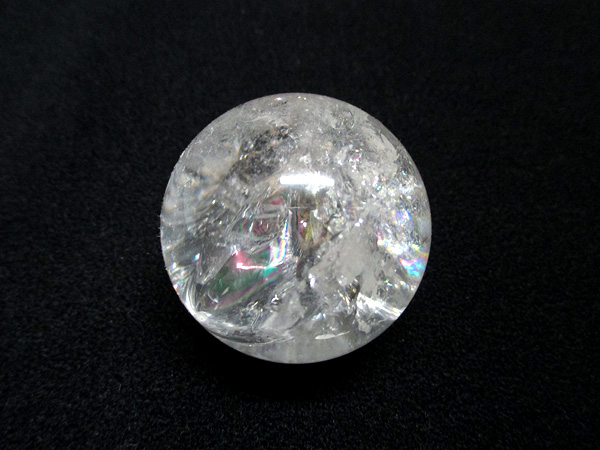 天然水晶 レインボークォーツ 丸玉 天然石専門店 販売/鬮石