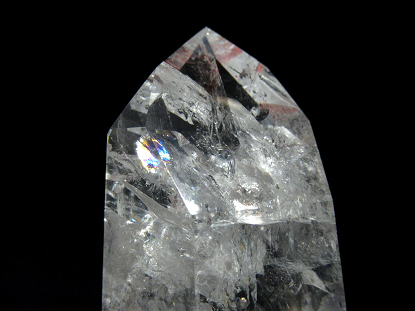 レインボースタッデッドクォーツ/天然水晶ポイント/トカンティンス州産