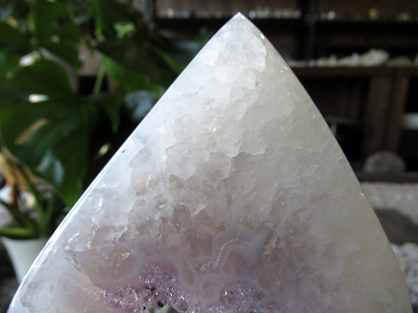 アメジスト×アゲート(瑪瑙) ジオード ポリッシュ | 天然石専門店【鬮石】