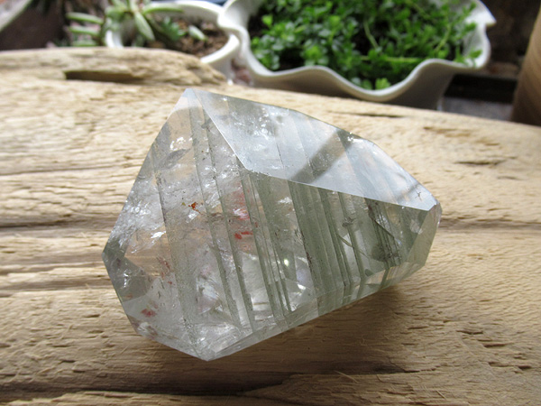 高品質 レインボーファントムガーデンクォーツ 原石ポリッシュの通販