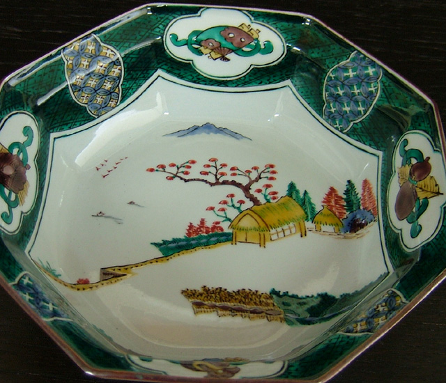 八角盛鉢 田園風景 [ 三ツ井為吉 ]