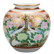 贈り物、ご贈答品に豪華で気品漂う九谷焼の花瓶 【九谷焼販売のうつわ