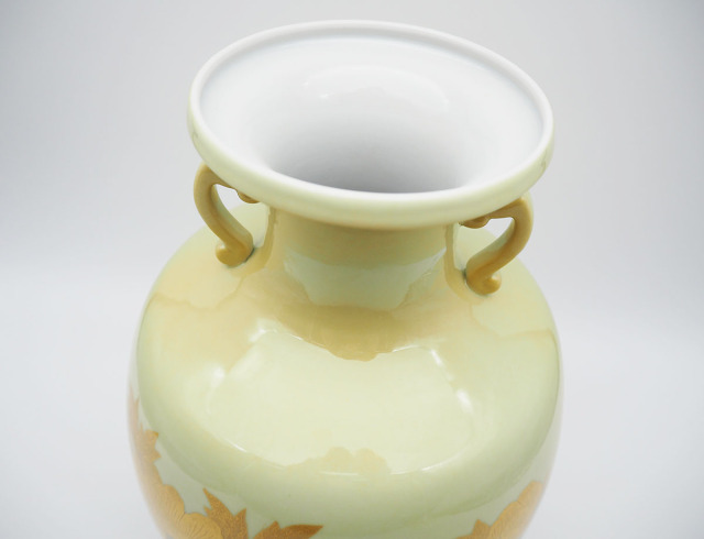 花瓶 釉裏金彩牡丹文 /吉田美統 かぶらきでしか買えない