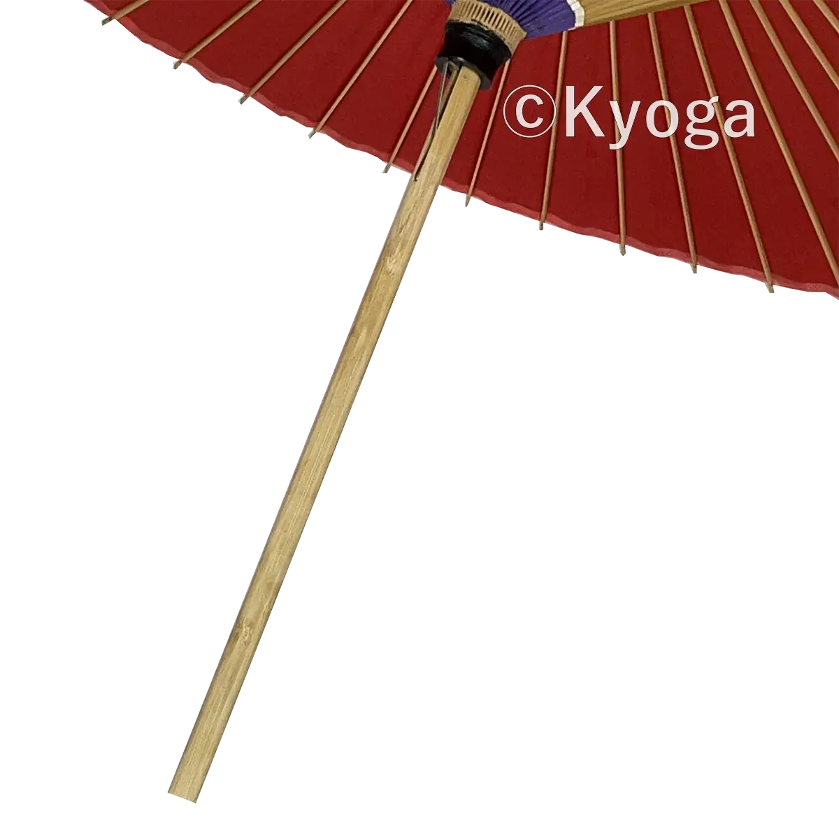 和傘・野点傘専門店 恭雅】 和傘 − 大番傘 赤 48本骨 (自社調合植物油