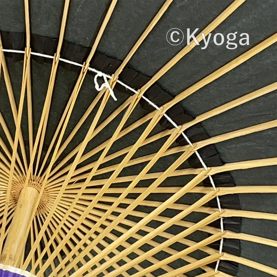 和傘・野点傘専門店 恭雅】 和傘 − 大番傘 黒 48本骨 (自社調合植物油