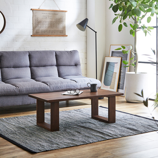 天然木・無垢のセンターテーブル彩美 ウォールナット 幅1000mm