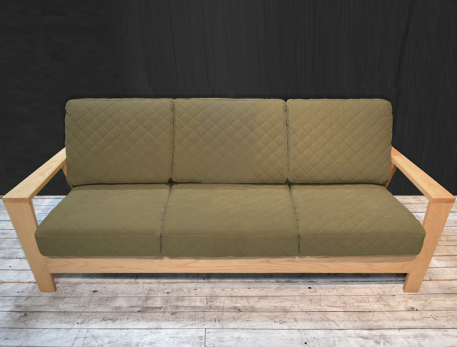 Cruse（クルーセ）ウッドフレームソファー3人掛（幅200cm×奥行83cm