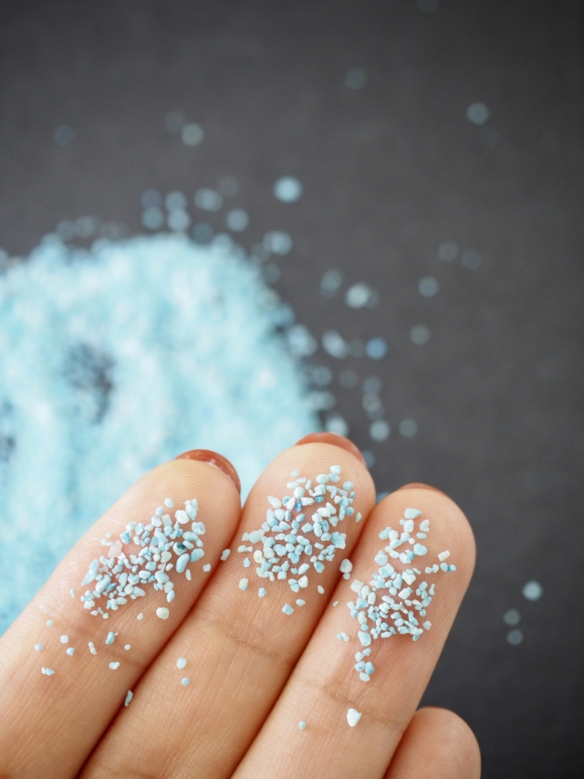 カラーコーラル(ブルー)【約1mm(約10g)】#1291[メール便可]まとめ買い