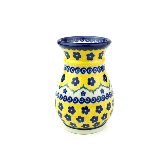 新品•希少】ポーランド陶器 MANUFAKTURA 花瓶 高さ30cm ドット 新品