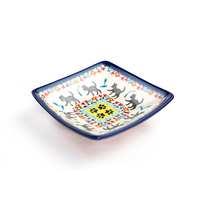 スクエアボウル・ポーリッシュポタリー(ポーランド食器)