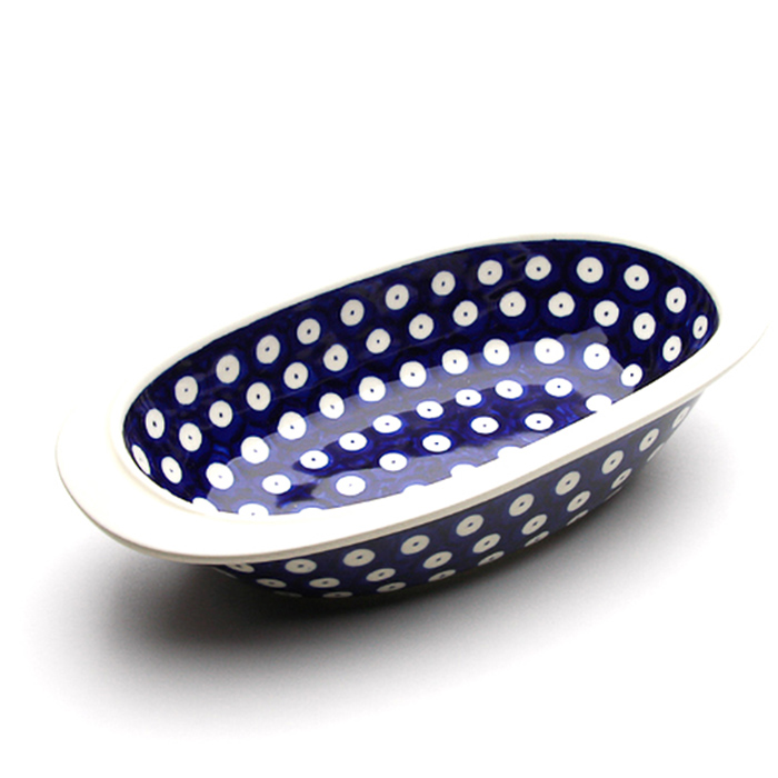 オーブン皿・オーバル・小・ポーリッシュポタリー(ポーランド食器)