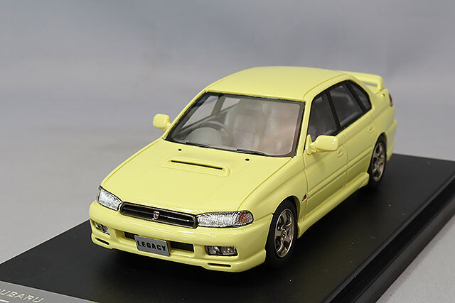 ハイストーリー 1/43 スバル レガシィ RS 1997 カシミヤイエロー
