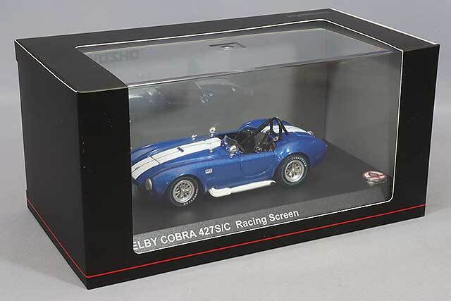 京商 1/43 シェルビー コブラ 427 S/C レーシングスクリーン ブルー