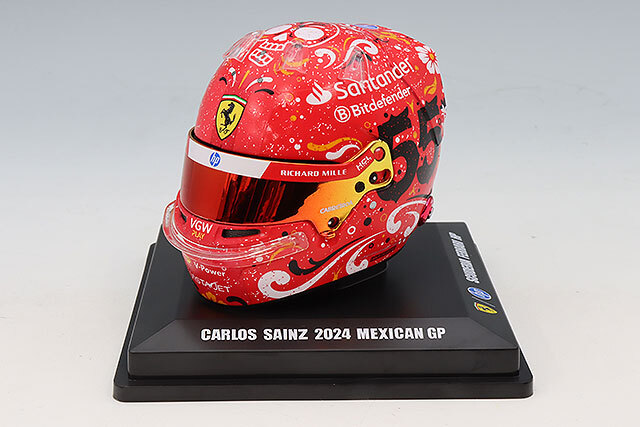 ルックスマート 1/5 ヘルメット カルロス・サインツJr. 2024 F1