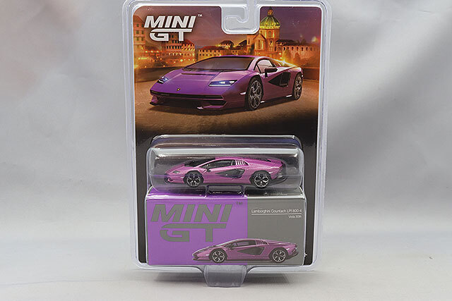 TSM ミニGT 1/64 ランボルギーニ カウンタック LPI 800-4 Viola 30th