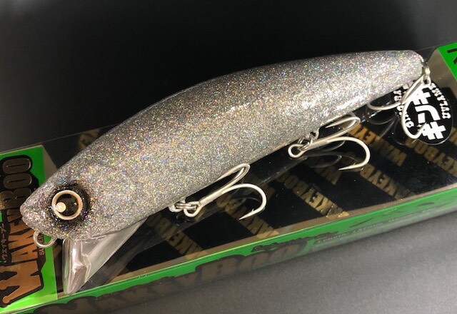 ロンジン ウェイキーブー 137mm/48g スーパーUVギンギララメ【シーバス