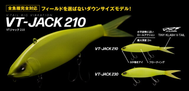 フィッシュアロー×DRT VT-JACK210 210mm/54g 【シーバスルアー専門店
