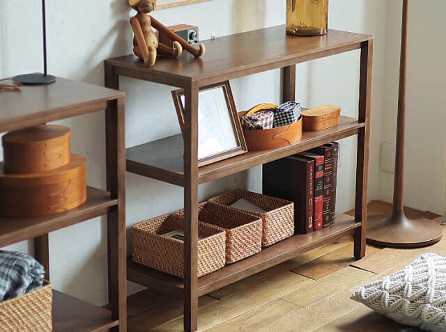 オープンシェルフ form（フォーム）ブラウン 90cm｜北欧・ヴィンテージ