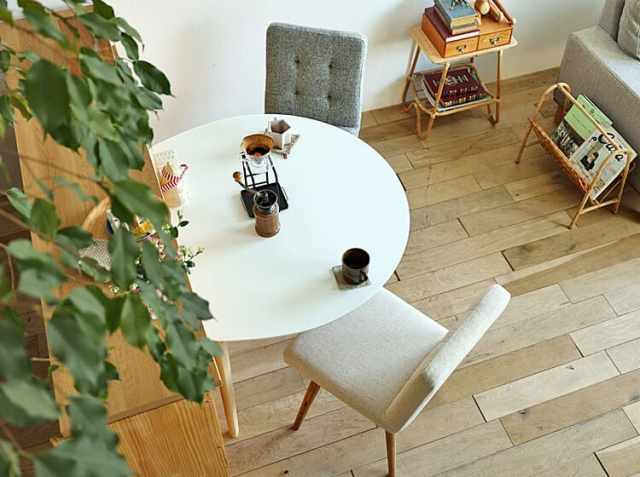 半円形ダイニングテーブル Marron(マロン)｜北欧・ヴィンテージ