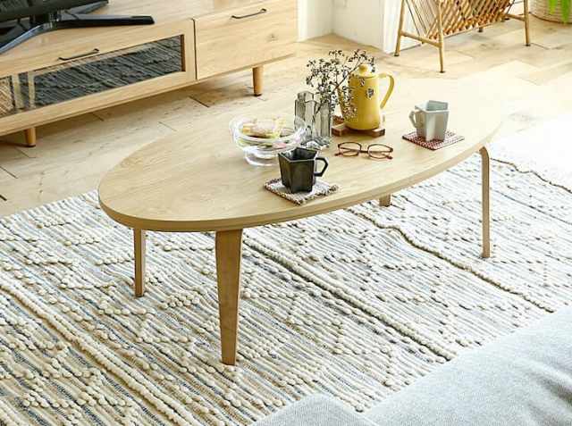 こたつテーブル Mulbe（ムルベ） 楕円形 120cm｜北欧・ヴィンテージ