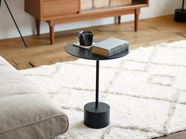 サイドテーブル Muse（ミューズ）Aタイプ ブラック｜北欧