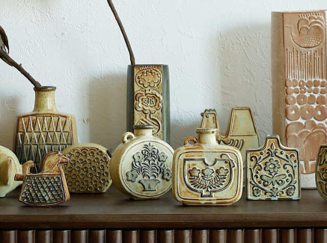 フラワーベース かしわ窯 small horse｜北欧・ヴィンテージインテリア